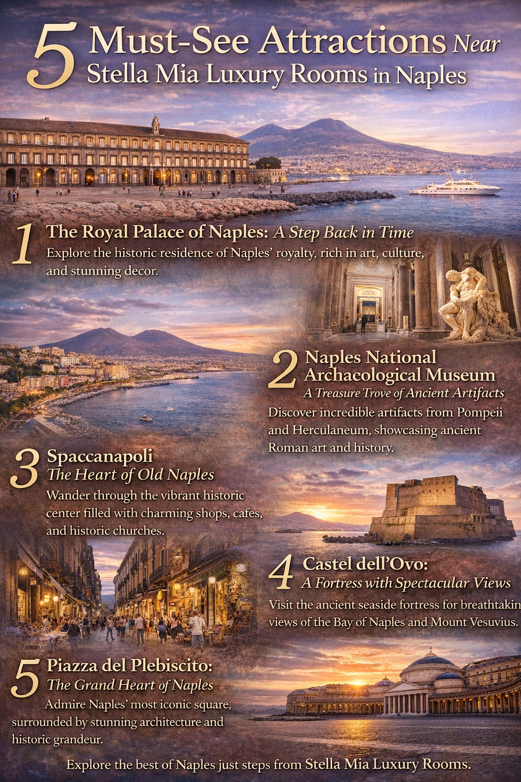 5 Must-See Attractions Near Stella Mia Luxury Rooms in Naples